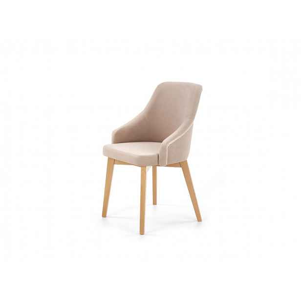 Jídelní židle TOLEDO 2, béžová/dub medový