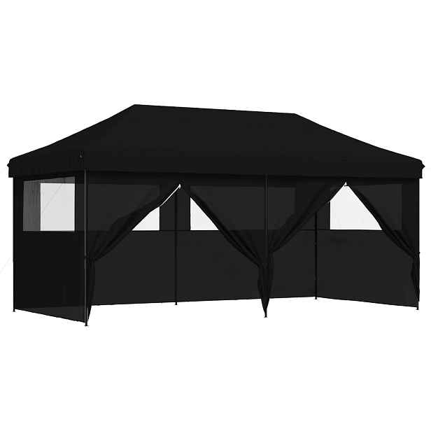 vidaXL Party Stan 292 x 580 x 315 cm Černá Oxford látka