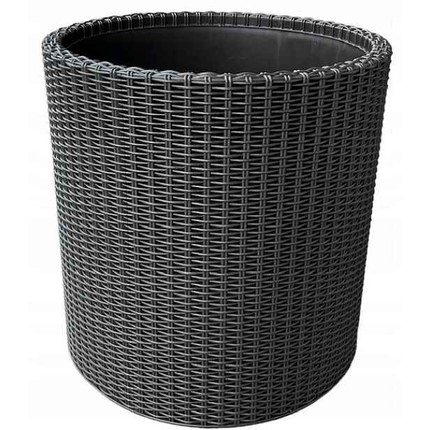 Keter Cylinder Planter Květináč L Bronzový