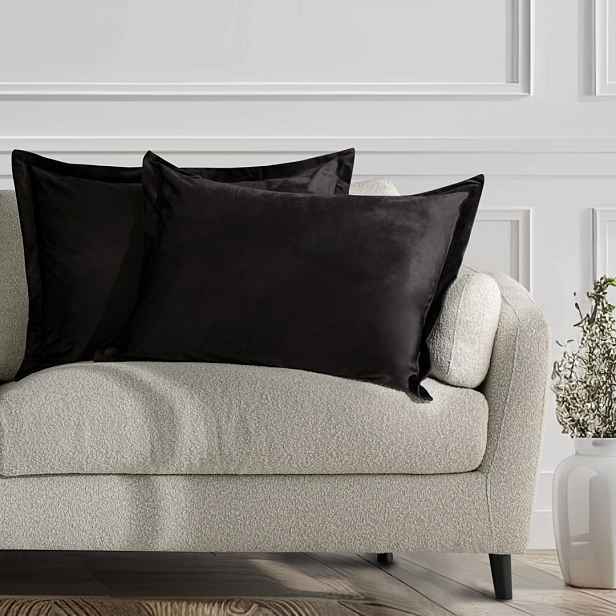 Restilo Povlaky na polštáře AmeliaHome Velvet Side Si černé, velikost 50x70