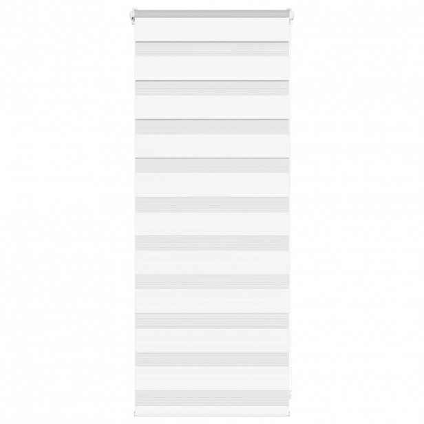 vidaXL Zebra roleta bílá 60x100 cm šířka látky 55,9 cm polyester