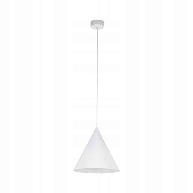 Závěsná Lampa Bílá Cono Klasická Nad Jídelní Stůl Tk Lighting