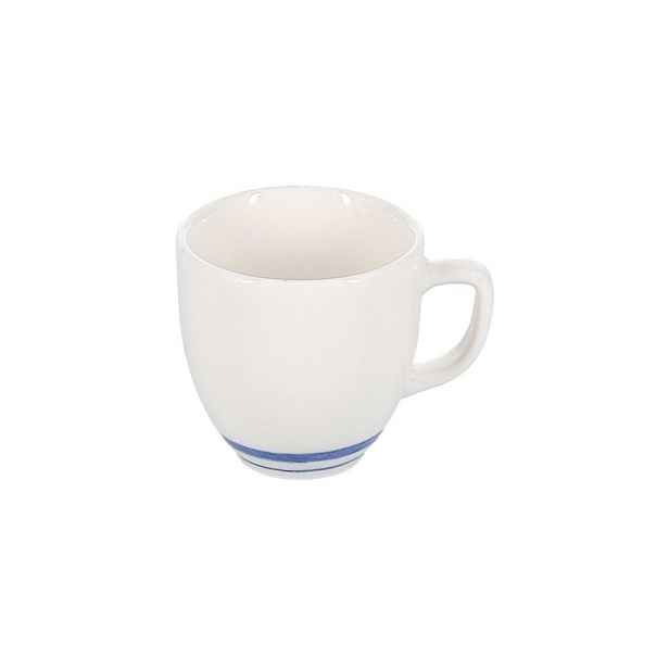 Bílý/modrý porcelánový šálek na cappuccino 200 ml Azul – BonBistro