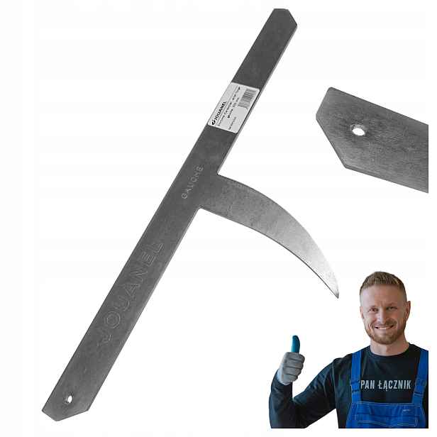 Kovadlinka do břidlice rovná levá 500 mm kovaná Jouanel ENCG500 Ocel Kvality S500