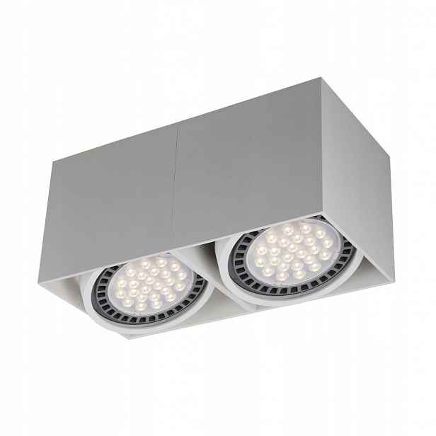 Nástěnné svítidlo Box Bílý reflektor 2 zdroje GU10 ES111 Metal Zuma Line