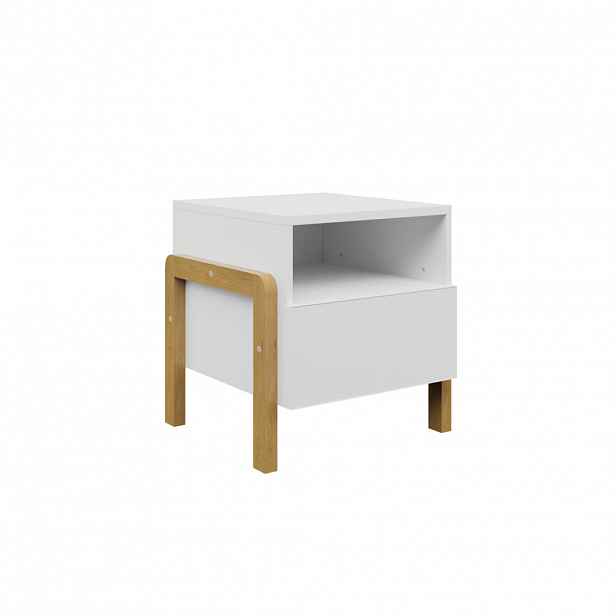 RAUMHIRSCH FURNITURE DĚTSKÝ NOČNÍ STOLEK Victor bílý 45/46/40