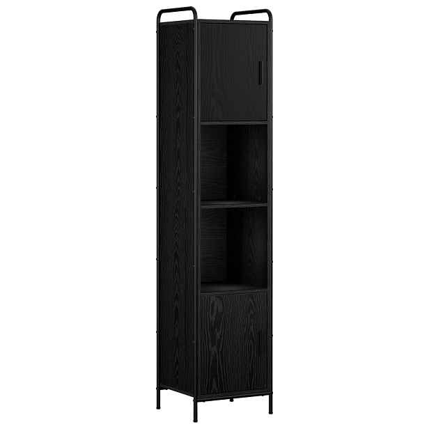 vidaXL Koupelnová skříň Černý dub 46 x 36 x 181 cm Kompozitní dřevo