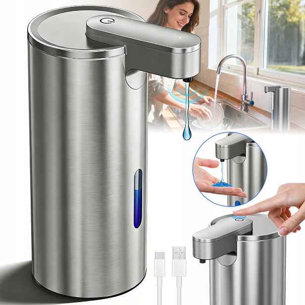 Bezdotykový Dávkovač Mýdla Automatický 340 ML Velký S 3 Úrovněmi Nastavení