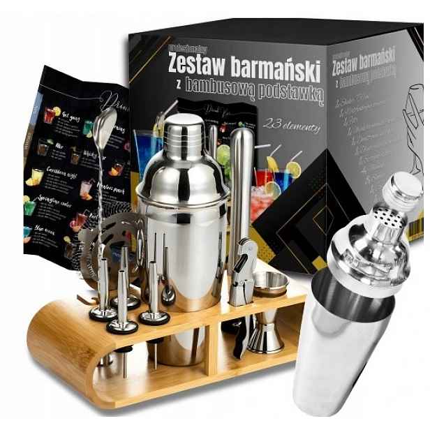 Profesionální Barmanský Set Na Nápoje Shaker 23 Elementů 750 ml