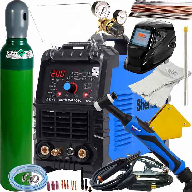 Tig svařovací stroj Digitig 226P Ac/dc Sherman Puls Hf Elektroda 200A 230V T-26 Z1