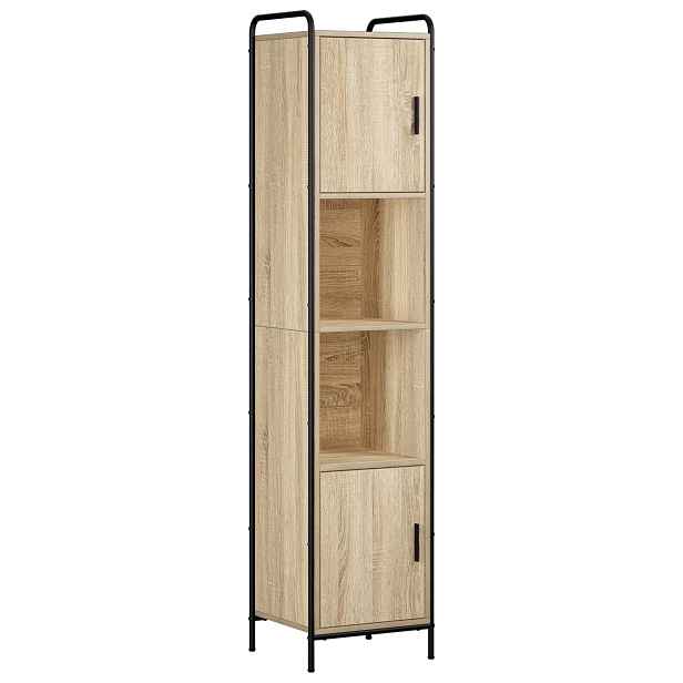 vidaXL Koupelnová skříň Dub sonoma 46 x 36 x 181 cm Kompozitní dřevo