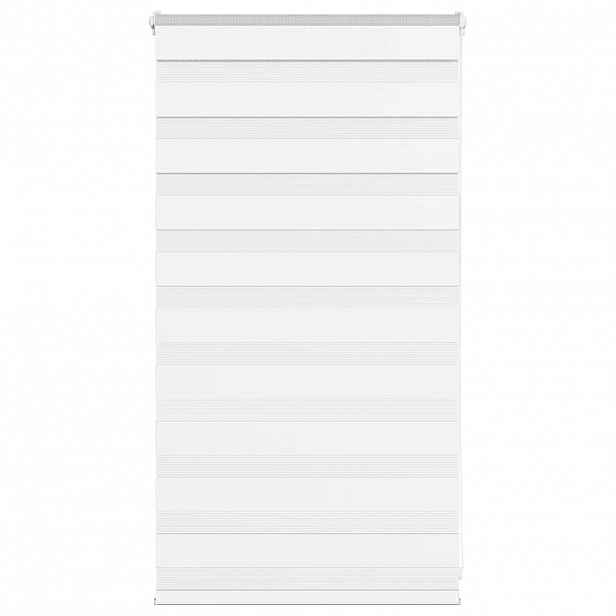 vidaXL Zebra roleta bílá 70x100 cm šířka látky 65,9 cm polyester