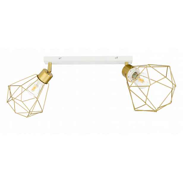 Lampa stropní svítidlo stropní lustr pohyblivý loft zlatý