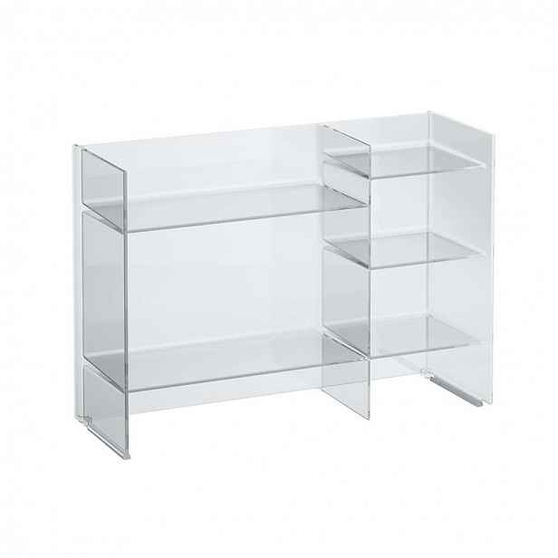 Laufen Kartell - Policový regál, 75x26x53 cm, krystal transparentní H3893310840001