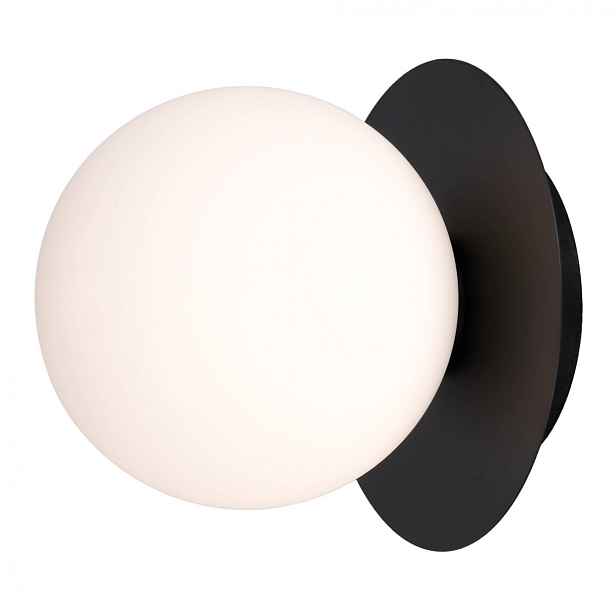 Nástěnná lampa Cosmo Light Cape Town G9 7W kovová, skleněná, černá