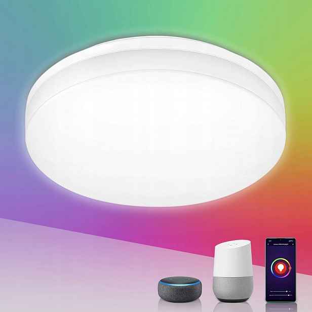 stropní svítidlo Led Rgb 15W stmívatelná IP54, Alexa, Smart WiFi Lepro