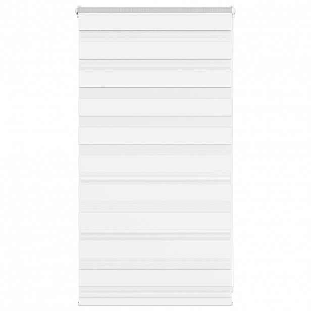vidaXL Zebra roleta bílá 75x100 cm šířka látky 70,9 cm polyester