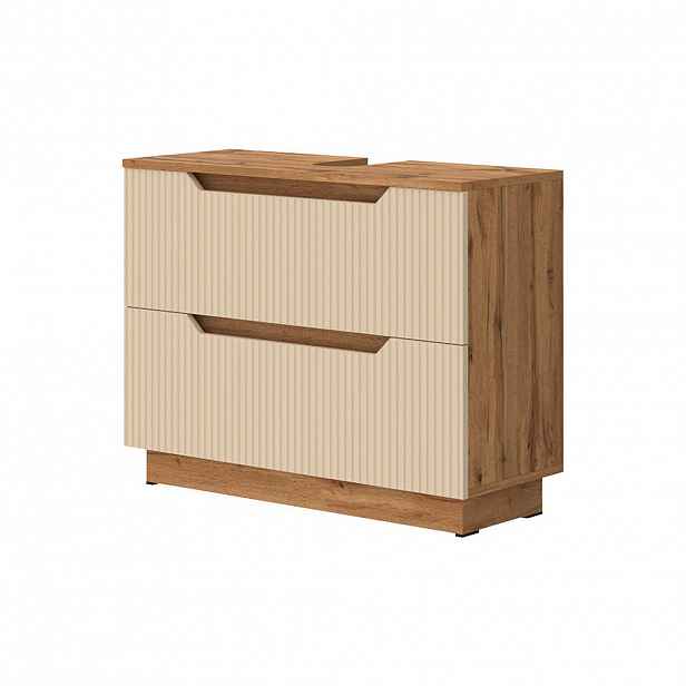 Vicco DOLNÍ SKŘÍŇKA POD DŘEZ Lotta Kašmír 79.6 x 62.5 cm se 2 zásuvkami