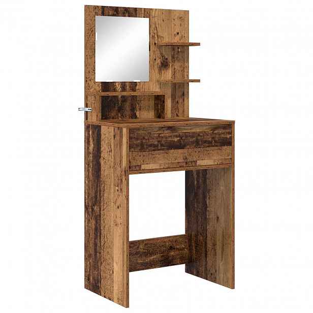 vidaXL Toaletní stolky do ložnice Staré dřevo 60 x 39,5 x 135 cm