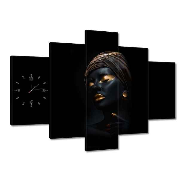 Hodiny 150x105 Zlatý Make-up