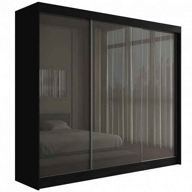 ALTDECOR ŠATNÍ SKŘÍŇ PEKA – 250 cm – černá|šedá