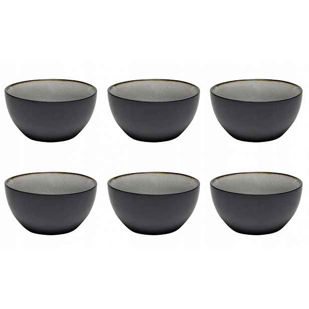 Miska Misky Sada 6 Kusů Black Jeans Grey Salaterek Na Dipy 12x6cm