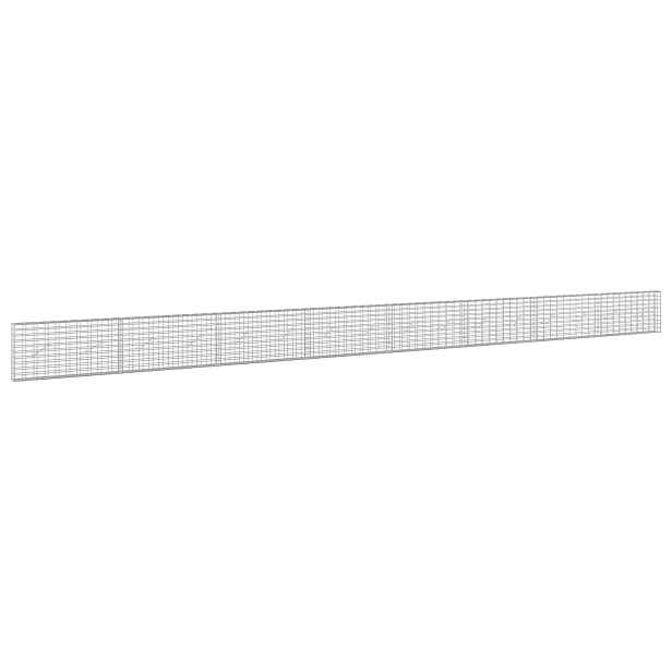 vidaXL Gabion s drátem 3,5 mm a síťkou 5x10 cm 800x10x50 cm