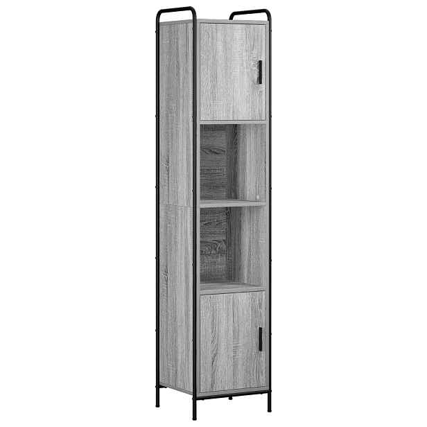 vidaXL Koupelnová skříň Šedý Sonoma 46 x 36 x 181 cm Kompozitní dřevo