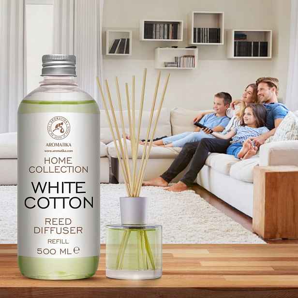 Aromatika: Náplň do aroma difuzéru „Bílá bavlna“ 500 ml