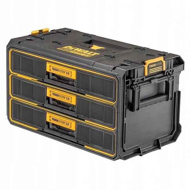 DeWalt DWST08330-1 zásuvkový kufr ToughSystem 2.0, 3 zásuvky, kuličková lož