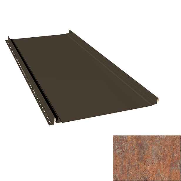 Krytina plechová LINEDEK 485 Flat Imitace MIC04 corten světlý