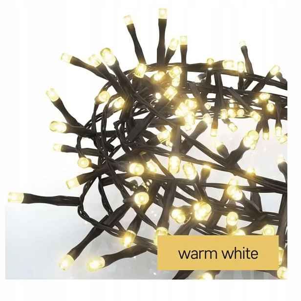 Lampičky na vánoční stromeček 600LED teplé Vánoční osvětlení venkovní 12 m IP44 Emo