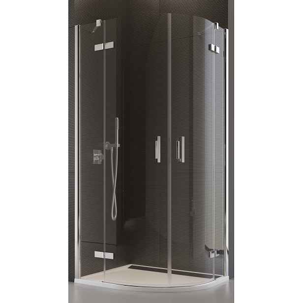 SanSwiss PU4P 50 080 10 07 Sprchový kout čtvrtkruhový 80 cm, chrom/sklo