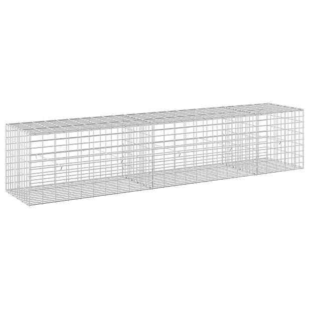 vidaXL Gabion s drátem 3,5 mm a síťkou 5x10 cm 250x50x50 cm
