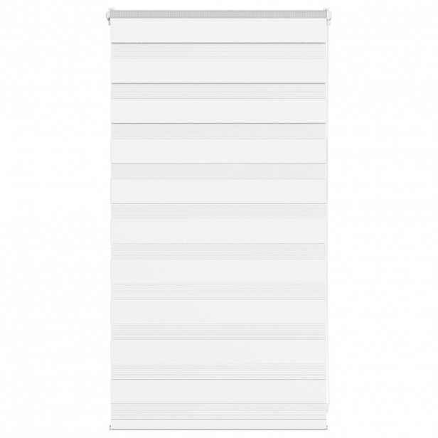 vidaXL Zebra roleta bílá 85x100 cm šířka látky 80,9 cm polyester