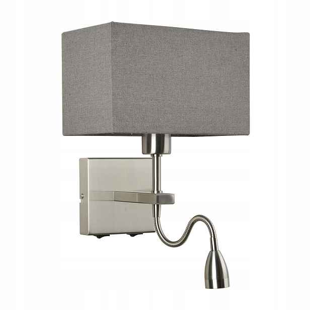 Nástěnná lampa Norte Stříbrná Moderní 2 zdroje E27 Obývací pokoj Italux