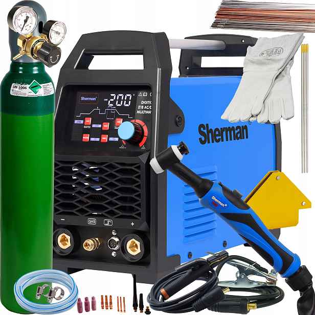 Přenosná Tig svářečka Digitig 218 Ac/dc Sherman Puls Hf Elektroda 230 Z2