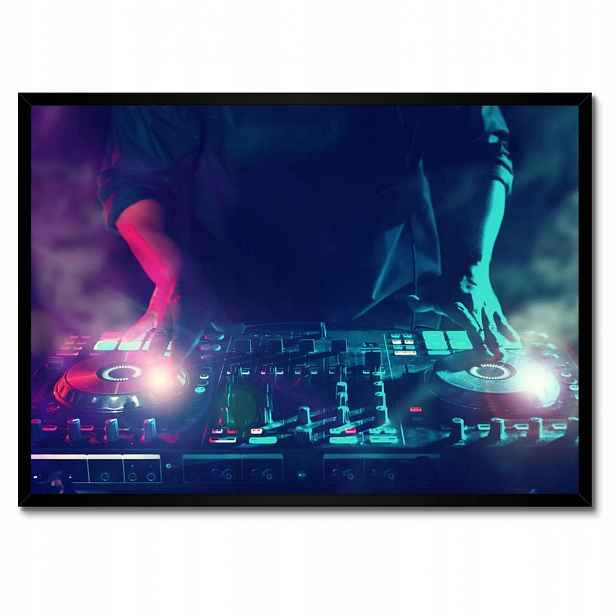 Plakáty v rámu 70x50 Dj z-edm-dance-mikser