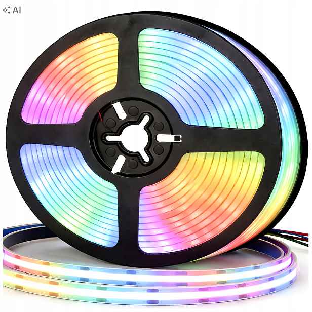 Led pásek 12V Cob Rgb 50 m 450 diod 15W/m Multicolor Profesionální Premium