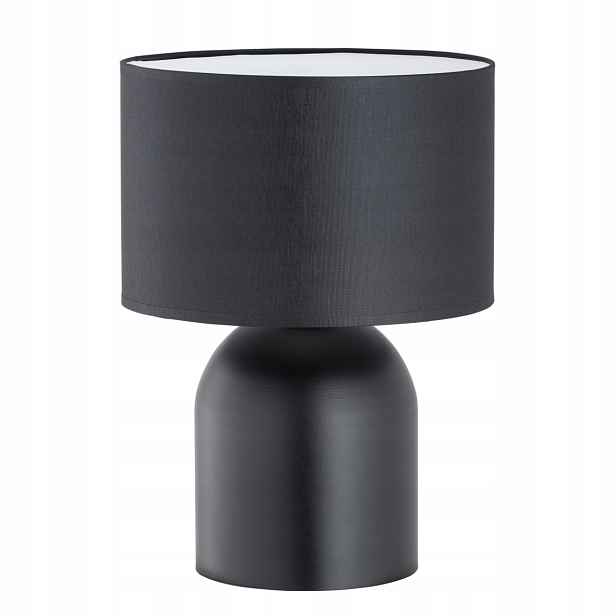 noční stolní lampa černá bílá s stínítkem do ložnice obývacího pokoje 35 cm Emibig