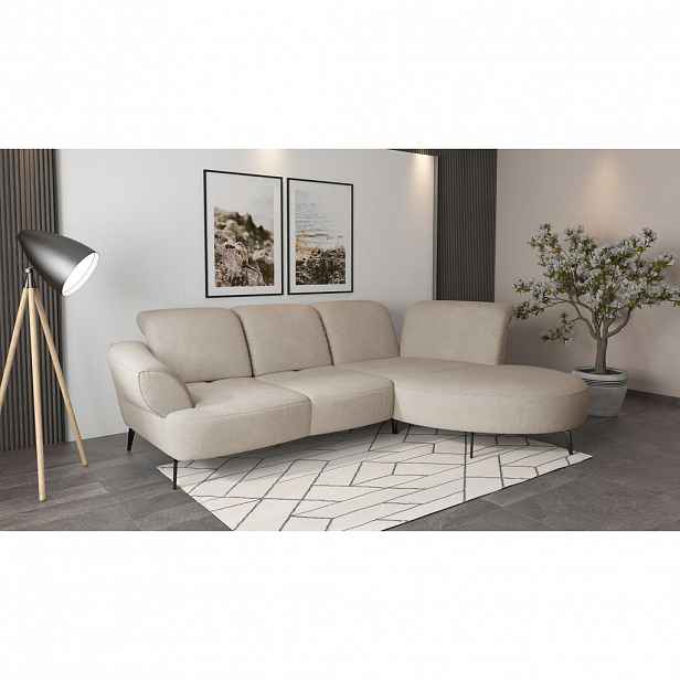 Sit & More ROHOVÁ SEDAČKA, textil, béžová