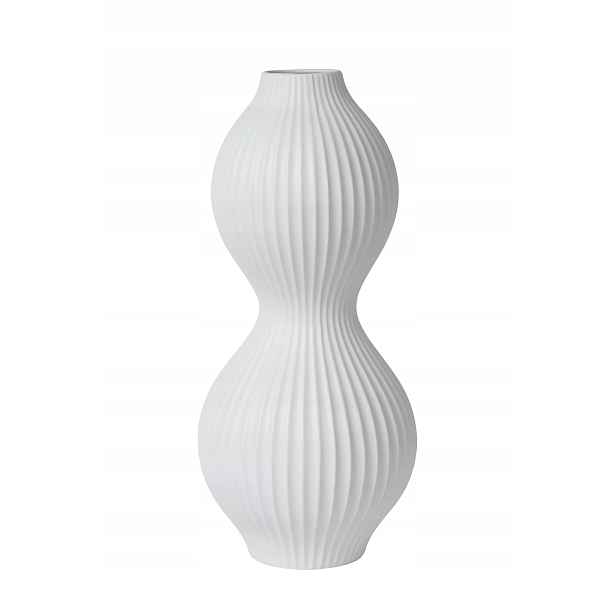 Porcelánová stolní lampa glamour bílá elegantní ozdobná 40 cm Lucide