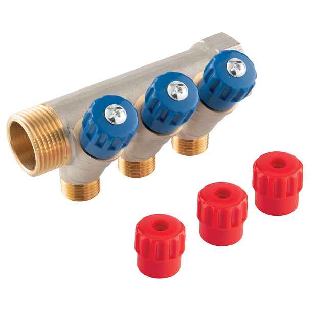 Novaservis Sanitární rozdělovač 1"x1/2", 2-cestný (RDW250200)