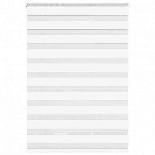 vidaXL Zebra roleta bílá 95x100 cm šířka látky 90,9 cm polyester