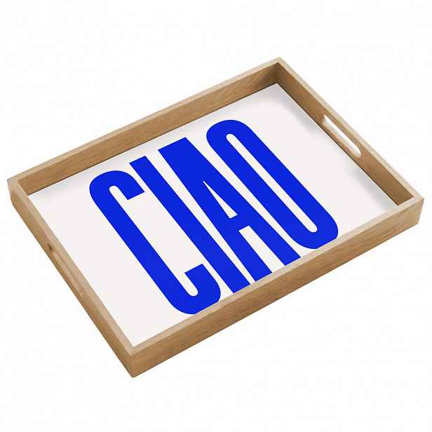 OnlyWow SERVÍROVACÍ PODNOS Ciao - Velká písmena - Modrá - Minimalistická 50x35 cm