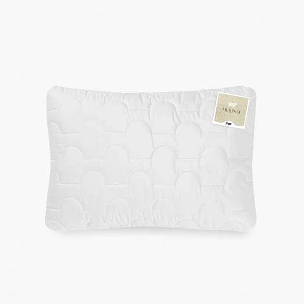 Polštář 40x60 bílý prošívaný bez zipu 450 g Merino