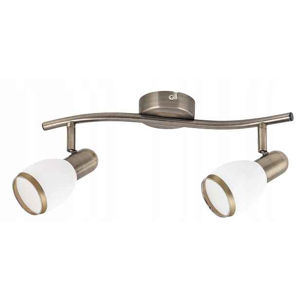 Rabalux Elite Reflektor E14 2x40W Bronz/Bílý Kov IP20