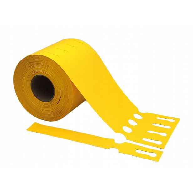 Smyčkové zahradnické/sadové etikety Žluté 200x25mm(25x200) 1000ks