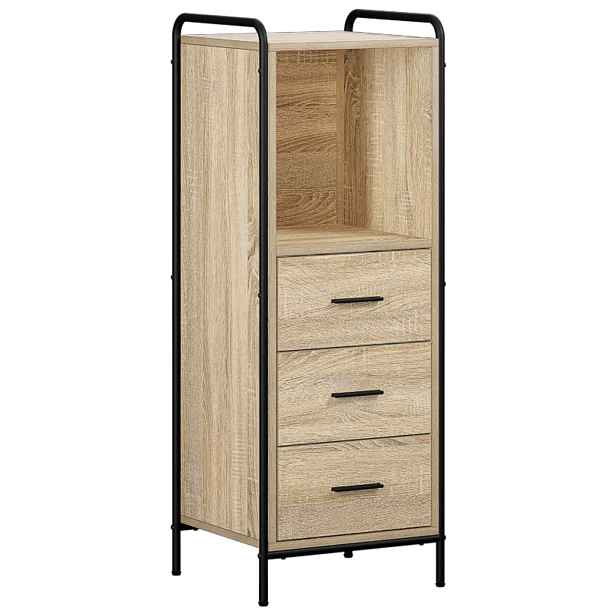 vidaXL Koupelnová skříň Dub sonoma 40 x 36 x 109,5 cm Kompozitní dřevo