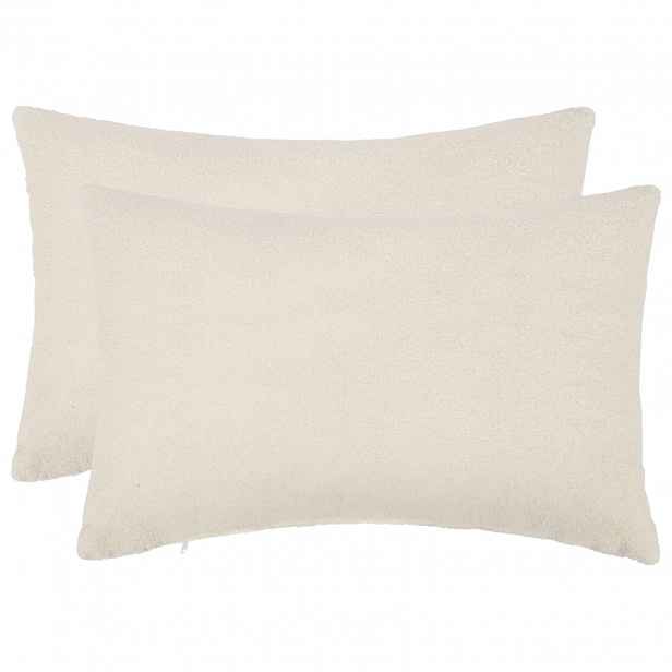 vidaXL Povlak na polštář 2 pcs HEERLEN Krémová 30 x 50 cm Bouclé